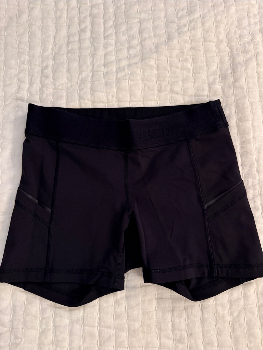 lululemon athletica Black Bike Shorts with Side Pockets